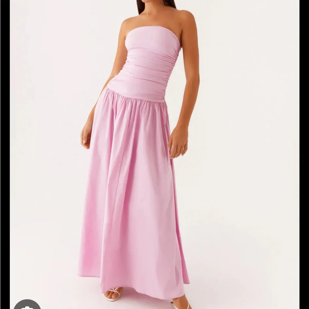 Like new Peppermayo Pink Strapless Maxi dress - Picture 2 of 2